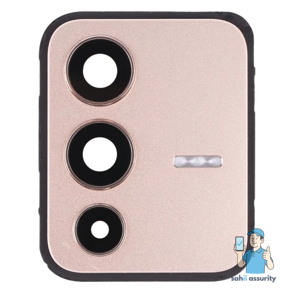 Camera Lens Glass with Frame for Vivo V23 Pro Gold